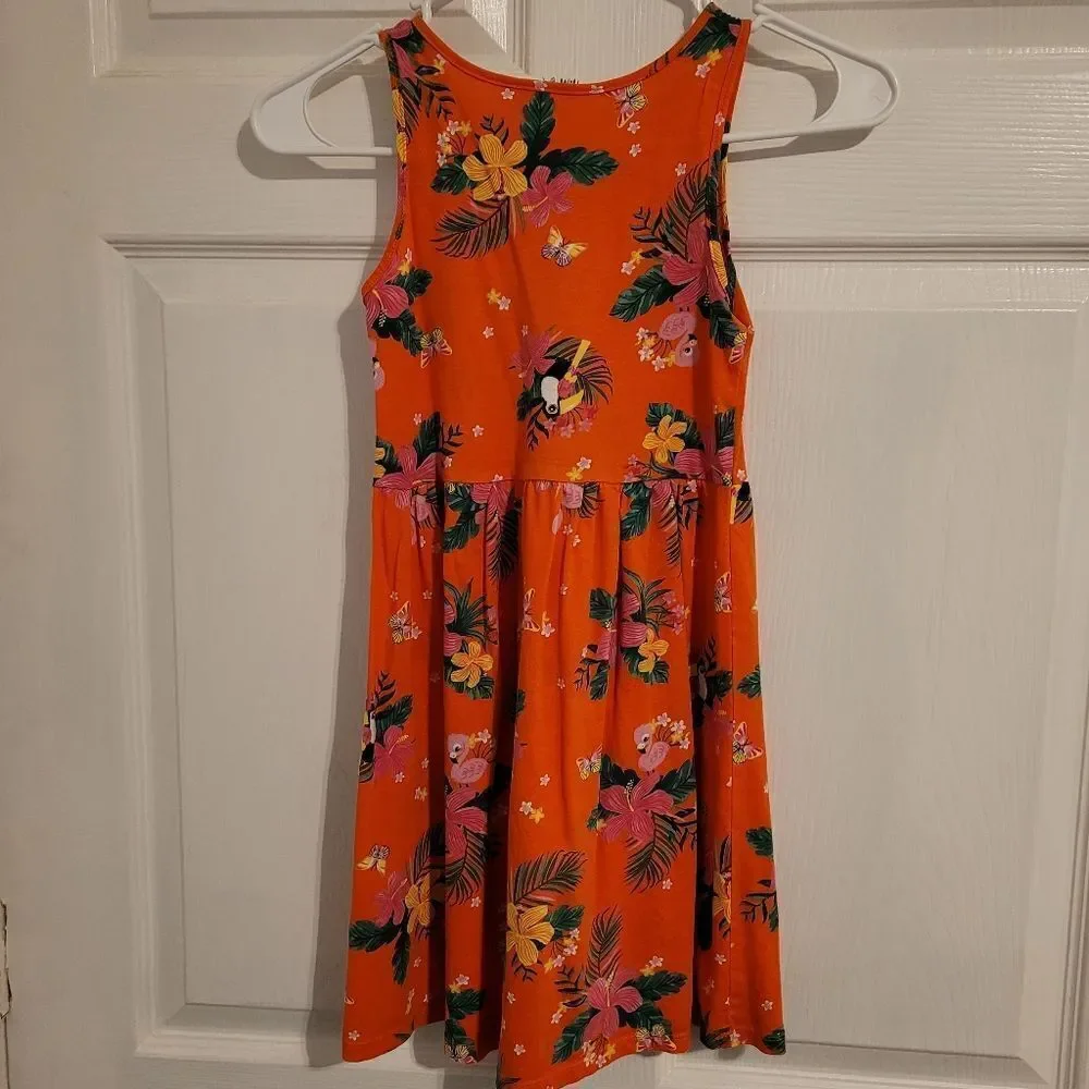 H&M girls tropical theme dress‎